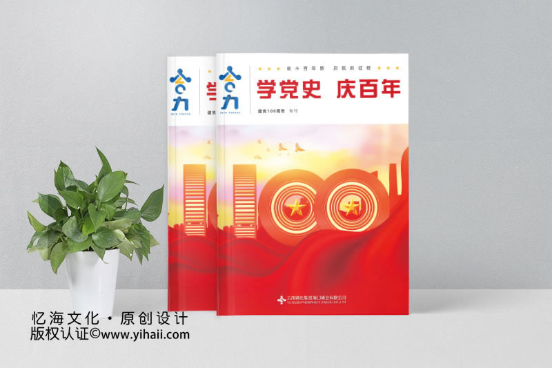 ?？诹谆瘧c黨100周年企業(yè)期刊畫冊(cè)