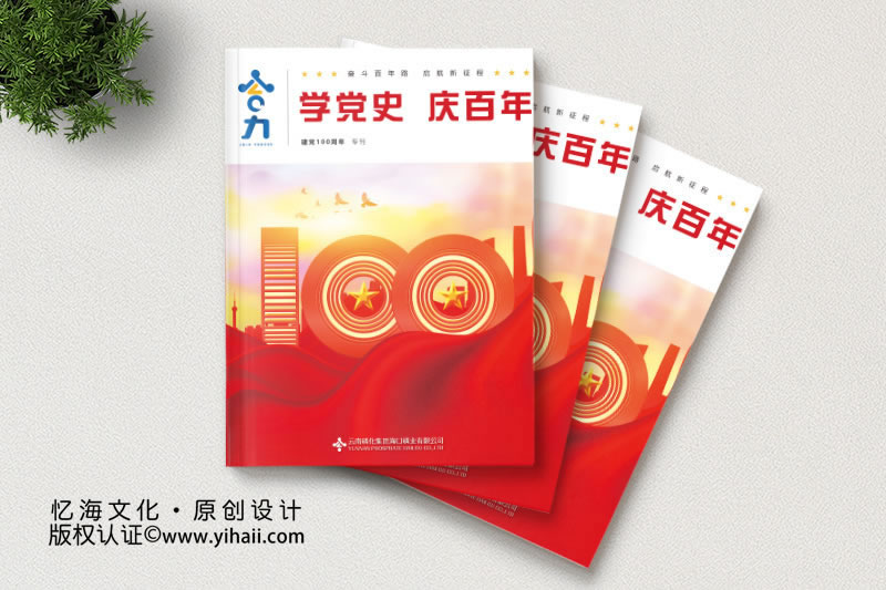 ?？诹谆瘧c黨100周年企業(yè)期刊畫冊(cè)