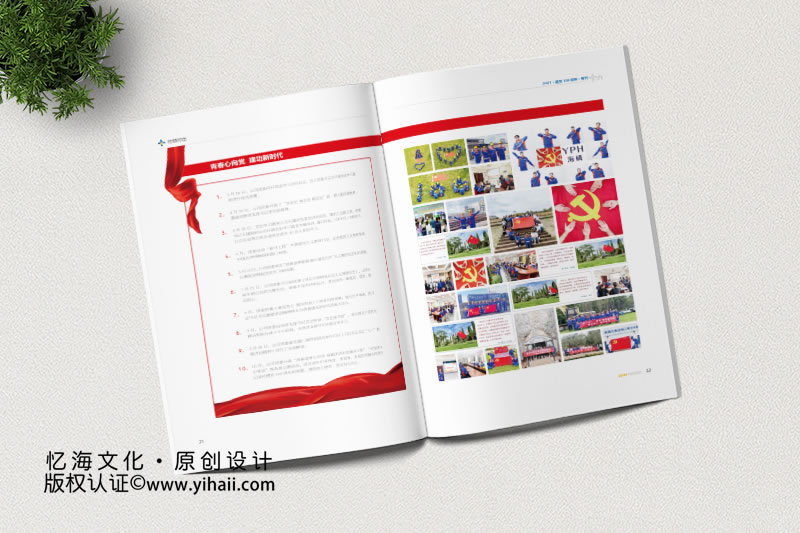 ?？诹谆瘧c黨100周年企業(yè)期刊畫冊(cè)