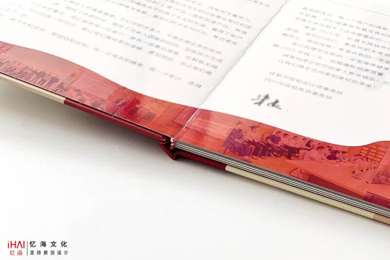 蝴蝶對裱精裝企業(yè)年會紀(jì)念冊