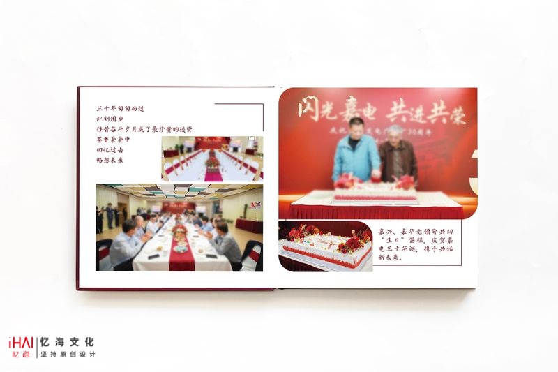 定制設(shè)計建廠30周年紀念畫冊