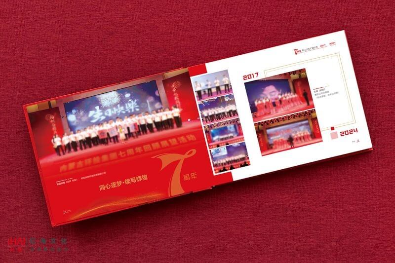 7年企業(yè)集團(tuán)活動(dòng)紀(jì)念相冊記錄