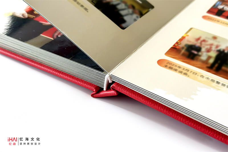 蝴蝶對(duì)裱精裝公安領(lǐng)導(dǎo)工作掠影相冊(cè)