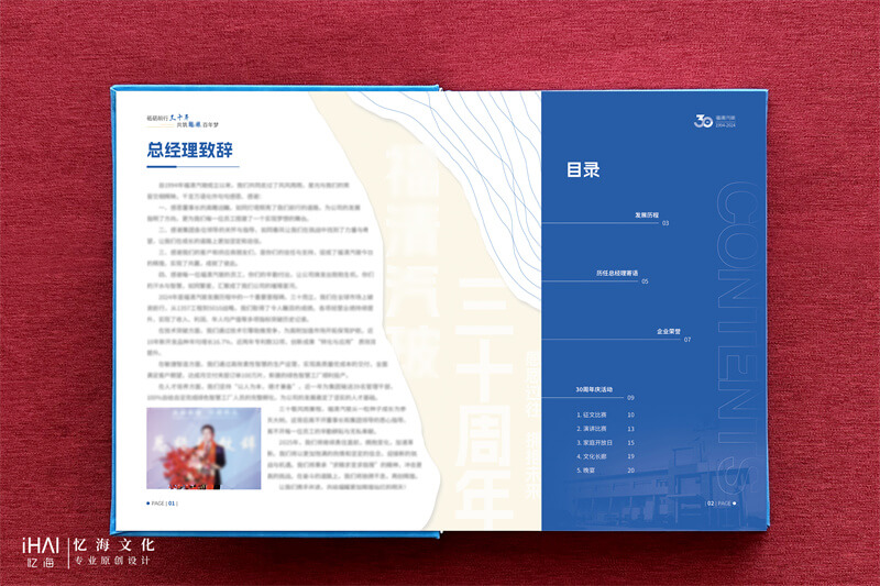排版設(shè)計企業(yè)周年紀(jì)念冊畫冊