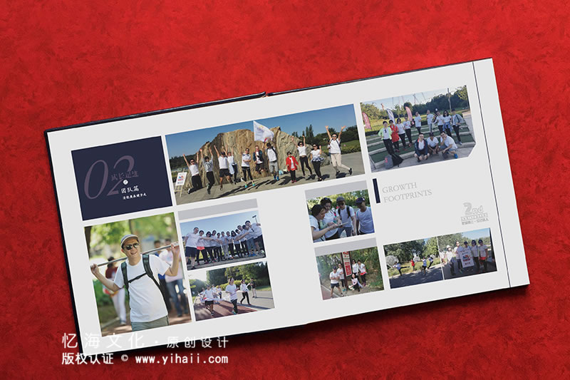 昆明憶海文化-企業(yè)成立2周年紀念冊定制-公司兩周年活動畫冊制作
