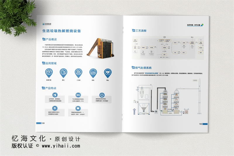 昆明憶海文化-環(huán)境污水處理設(shè)備宣傳畫冊(cè)制作