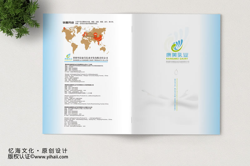 昆明憶海文化-乳業(yè)公司宣傳畫冊設(shè)計